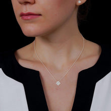 1.60 CT. Princess Halo Diamond Earrings