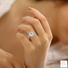 1.70 Ct. Round Halo Lab Diamond Engagement Ring
