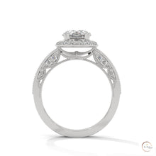 1.70 Ct. Round Halo Lab Diamond Engagement Ring
