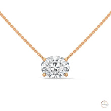 2 CT. Floating Oval Lab Diamond Pendant