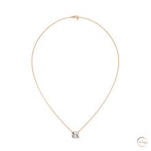 2 CT. Floating Oval Lab Diamond Pendant