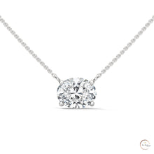 2 CT. Floating Oval Lab Diamond Pendant