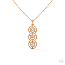 2.0 CT. Triple Diamond Drop Pendant