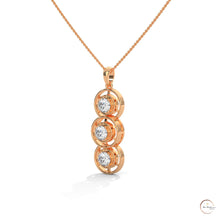 2.0 CT. Triple Diamond Drop Pendant
