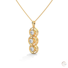 2.0 CT. Triple Diamond Drop Pendant