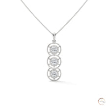 2.0 CT. Triple Diamond Drop Pendant