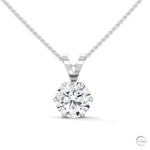 2.10 CT. Solitaire Diamond Pendant