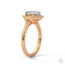 2.20 Ct. Bezel Heart Lab Diamond Engagement Ring