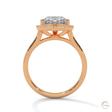 2.20 Ct. Bezel Heart Lab Diamond Engagement Ring