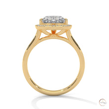 2.20 Ct. Bezel Heart Lab Diamond Engagement Ring