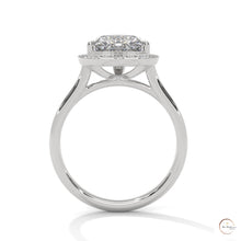 2.20 Ct. Bezel Heart Lab Diamond Engagement Ring