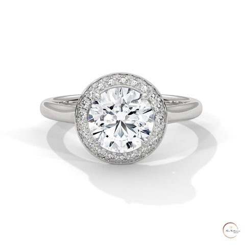 2.20 Ct. Halo Lab Diamond Engagement Ring