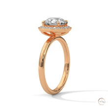 2.20 Ct. Lab Diamond Bezel Halo Ring