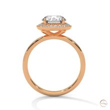 2.20 Ct. Lab Diamond Bezel Halo Ring