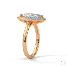 2.20 Ct. Marquise Halo Diamond Ring