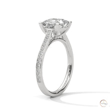 2.25 Ct. Princess Cathedral Pavé Ring