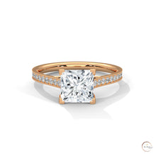 2.25 Ct. Princess Cut Pavé Ring