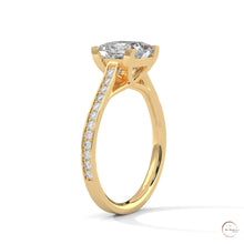 2.25 Ct. Princess Cut Pavé Ring