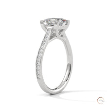 2.25 Ct. Princess Cut Pavé Ring