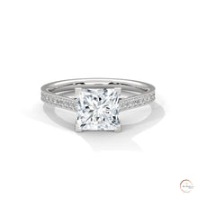 2.25 Ct. Princess Cut Pavé Ring