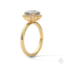 2.25 Ct. Round Diamond Halo Engagement Ring