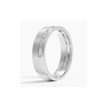 14K Gold Baguette Lab Diamond Men's Eternity Band