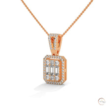 2.3 CT. Baguette & Round Diamond Pendant