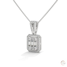 2.3 CT. Baguette & Round Diamond Pendant