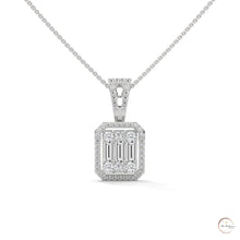 2.3 CT. Baguette & Round Diamond Pendant
