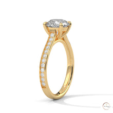2.30 Ct. Cathedral Pavé Lab Diamond Ring