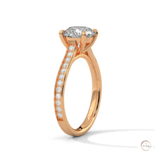 2.30 Ct. Cathedral Pavé Lab Diamond Ring