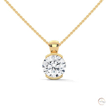 2.45 CT. Lab Diamond Bezel Solitaire Pendant