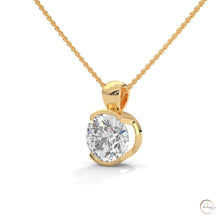 2.45 CT. Lab Diamond Bezel Solitaire Pendant