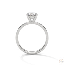 2.45 Ct. Oval Lab Diamond Pavé Engagement Ring