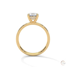 2.45 Ct. Oval Lab Diamond Pavé Engagement Ring