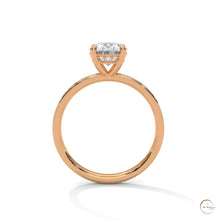 2.45 Ct. Oval Lab Diamond Pavé Engagement Ring