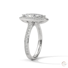 2.50 Ct. Marquise Halo Diamond Ring