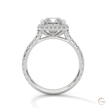 2.60 Ct. Princess Cut Halo Engagement Ring