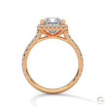 2.60 Ct. Princess Cut Halo Engagement Ring