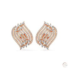 2.70 CT. Diamond Wave Statement Earrings