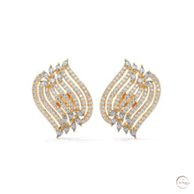 2.70 CT. Diamond Wave Statement Earrings