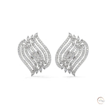 2.70 CT. Diamond Wave Statement Earrings