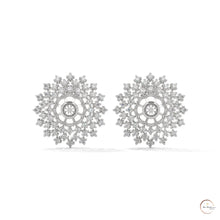 2.70 CT. Snowflake Diamond Cluster Earrings