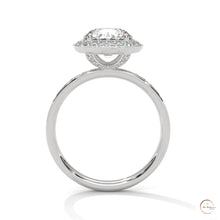 2.70 Ct. Lab Diamond Halo Ring – Round with Pavé Band