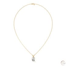 2.90 CT. Oval Lab Diamond Pendant Solitaire