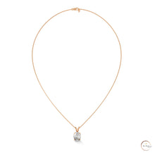 2.90 CT. Oval Lab Diamond Pendant Solitaire
