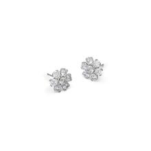 14K Gold Lab Diamond Cluster Stud Earrings – Elegant & Timeless