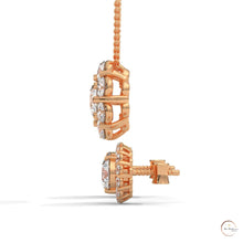 3.25 CT. Floral Cluster Diamond Earrings