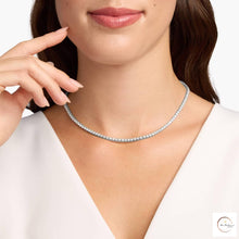 4-Prong tennis necklace in 18 Inch