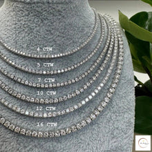 4-Prong tennis necklace in 18 Inch